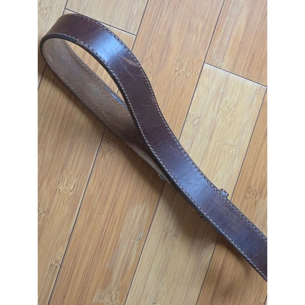 Duluth Trading Company Men's Ranger Leather Western Work Belt‎ Sz 38 Brown 90013